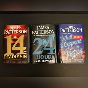 James Patterson Hardcover 3 Book Novel Lot